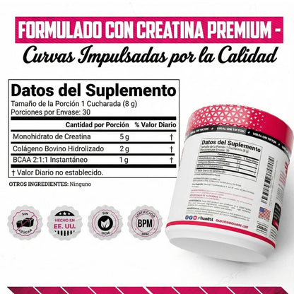 Old School Labs™: Creatina Monohidratada para mujeres