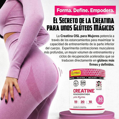 Old School Labs™: Creatina Monohidratada para mujeres