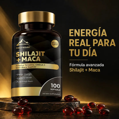 Suplemento Shilajit + Maca 100 capsulas