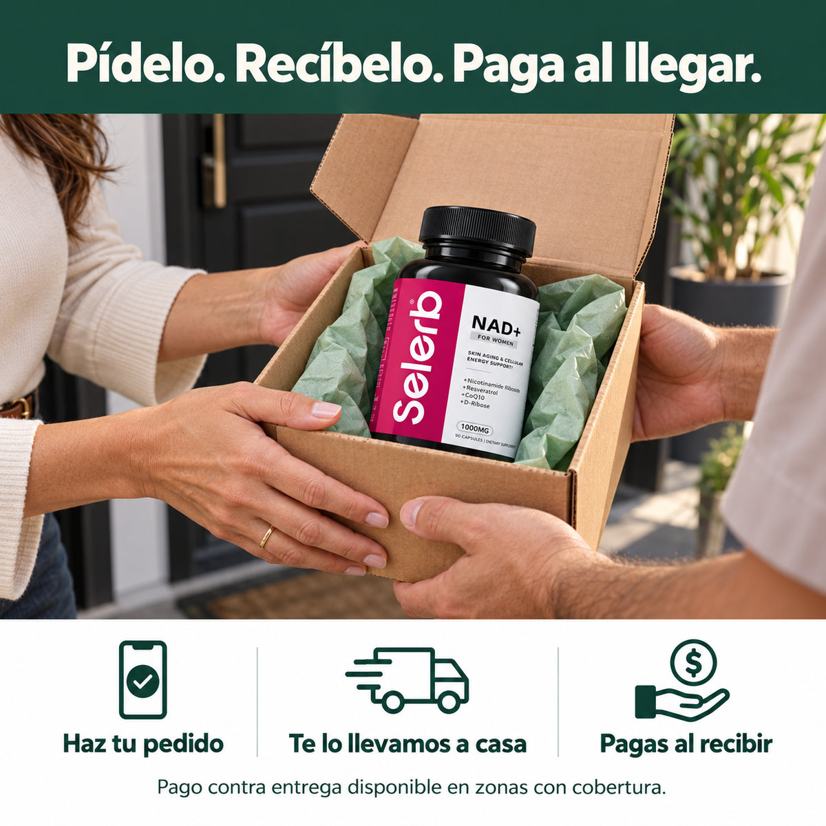 Suplemento Selerb Nad+ Mujer 90 capsulas