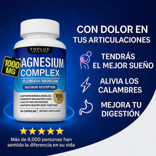 Suplemento Magnesio Complex Toplux 90 capsulas