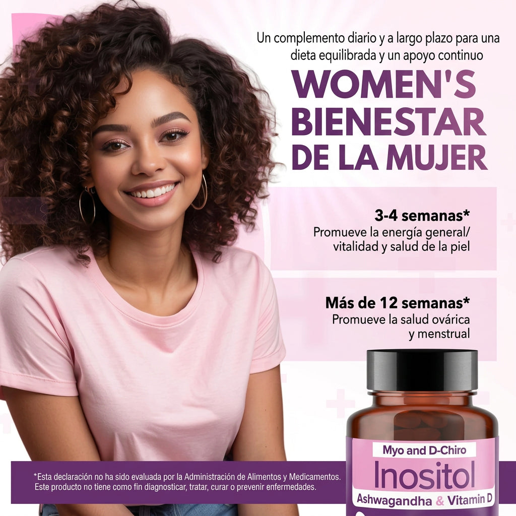 Inositol Myo y D-Chiro | Ratio 40:1 | 90 cápsulas | Ingredientes Naturales