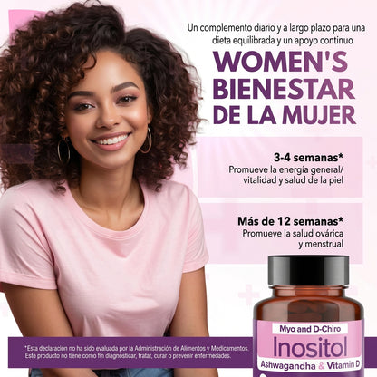 Inositol Myo y D-Chiro | Ratio 40:1 | 90 cápsulas | Ingredientes Naturales