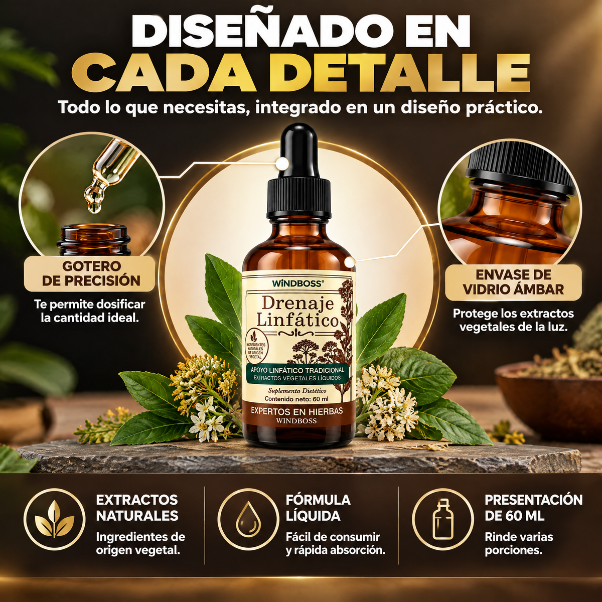 LinfoBoost® Drenaje Linfático 60ml